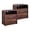 Brown, variant on Aitjunz Modern Nightstands Set of 2 with Charging Station, 25" Tall Wood Bedside Table w/2 Stoarge Drawers, End Table with Open Shelf for Bedroom, Curved Profile Design