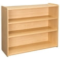 thumbnail image 4 of Tot Mate Children's School Age Wooden Shelf Storage Organizer Bookshelf, Shadow Elm Gray, RTA, 4 of 5