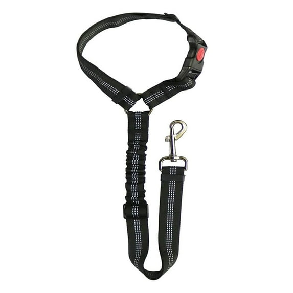 Dog Cat Safety Seat Belt Strap Car Headrest Reflective Nylon Restraint Adjustable Nylon Fabric Dog Restraints Vehicle Seatbelts Harness