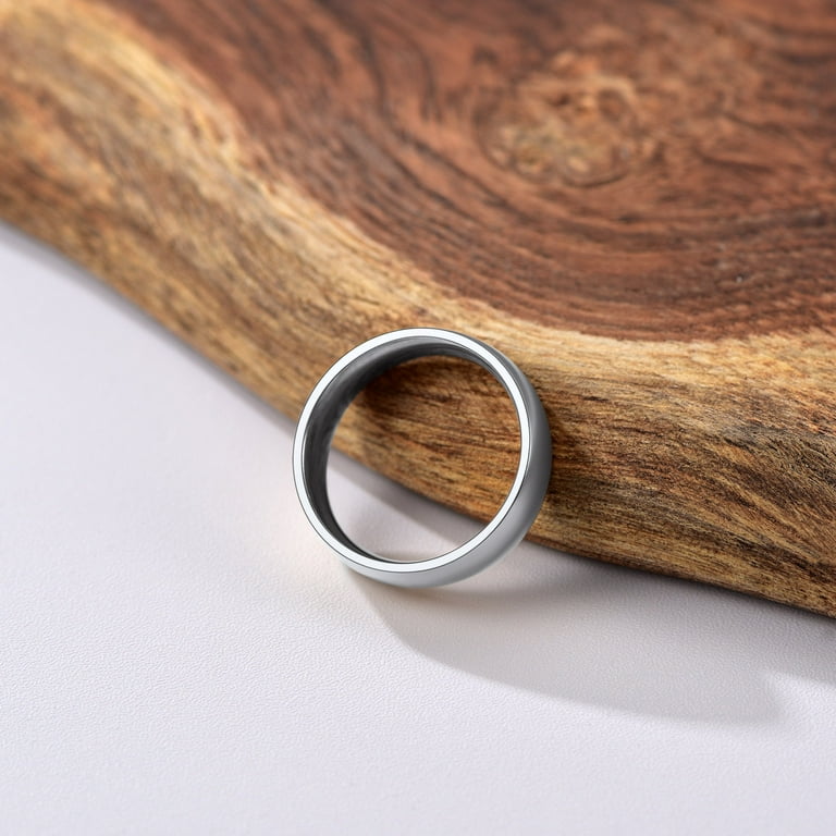 ChainsProMax Men/Women Classic Plain Ring, 2/4/6/8mm Wedding Band