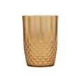 thumbnail image 5 of Balsa Circle 6 Crystal Amber Gold 16 oz Plastic Reusable Drinking Glasses Tumblers Party Events Reception Home Decorations, 5 of 8