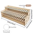 thumbnail image 3 of Binwennn Storage Cubes with Lids Bedding Storage Containers 13x13x13 Storage Cubes Solid Wood Pen Storage Rack With 75 Slots Detachable Layer Brush Display Rack Painting Pen Rack Multifunctional, 3 of 6