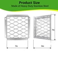 thumbnail image 3 of Stainless Steel Dryer Exhaust Cover - Bird-Proof Ventilation Port Cover, Weather-Resistant Dryer Vent Guard for Home Laundry, 3 of 3