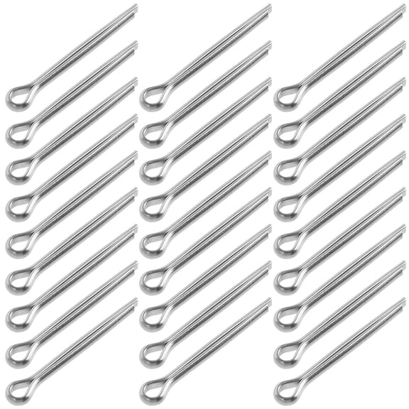 Soimiss 30Set Locking Pin Replacements Stainless Steel for Bike Brake Parts Silver