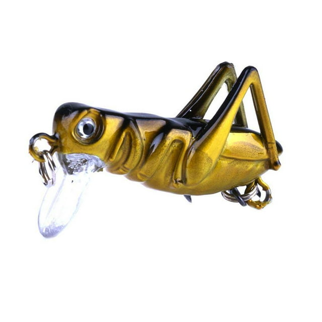 Leurre de Pêche Appât en Forme d'Insecte Jig Appât Insecte Appât Wobbler de Pêche avec 3 Griffes Hameçon Accessoires de Matériel de Pêche