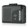 thumbnail image 1 of Reshow Walkman Cassette Player, Portable Cassette Tape Recorder, Audio Cassette to Digital Converter with Earphone Jack, Built-in Microphone, Loud Speaker, Reverse Recording to Tape-Black, 1 of 8