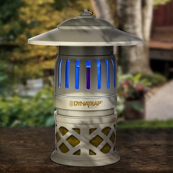 dynatrap insect trap with 2 replacement uv bulbs 1 2 acre light zapper bulbs
