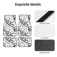thumbnail image 4 of Honeii Hand Drawn Snake Print Car Foot Mat Four-Piece Set - Front & Rear Universal Car Floor Mats for SUVs, Trucks, Sedans, 4 of 7