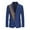 Blue, variant on QENGING Men's Suit Jacket Slim Fit Suit Solid Color Dress Business Casual Single Blazer Suit for Home Party Outdoor