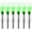 Green, variant on 6PCS X Lighted Nocks for Arrows with .204 .233 .244 .246 Inside Diameter with H, S, GT Bushings High-Visibility LED Arrow Nocks, ON/Off Switch Included