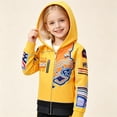 thumbnail image 6 of Yellow Halloween Costumes Pop Star Idol Cosplay Hooded Jacket, Graphic Hoodie Outfit, Dress-Up Apparel for Anime Singer Stage Performance, 6 of 6