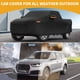 thumbnail image 2 of Funda para auto impermeable para todo clima, protección exterior completa contra el sol y la lluvia, con tiras reflectantes, negra para Chevy Silverado, 2 of 7