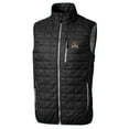 thumbnail image 2 of Men's Cutter & Buck Black ECU Pirates Big & Tall Rainier PrimaLoft Eco Full-Zip Puffer Vest, 2 of 3