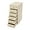 Wood Yellow, variant on 6-Drawer Vertical File Cabinet on Wheels Rolling Mobile Storage Organizer White Metal Office Cabinet for Home