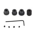 thumbnail image 2 of M1 Gear de Piñón del Motor M1 de 5 mm, El Negro Funcione Suavemente Resistencia A la Corrosión 12t 13t 14t 15t Gear de Piñón Con Tornillo Milímetro para 1/8 de control remoto, 2 of 7