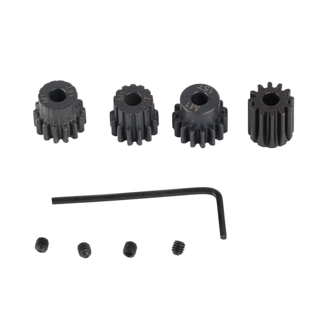 Engranaje de motor de coche RC Nikou 25DP M1 de 5 mm juego de engranajes de piñón 12T 13T 14T y 15T para coche de control remoto RC 1/8