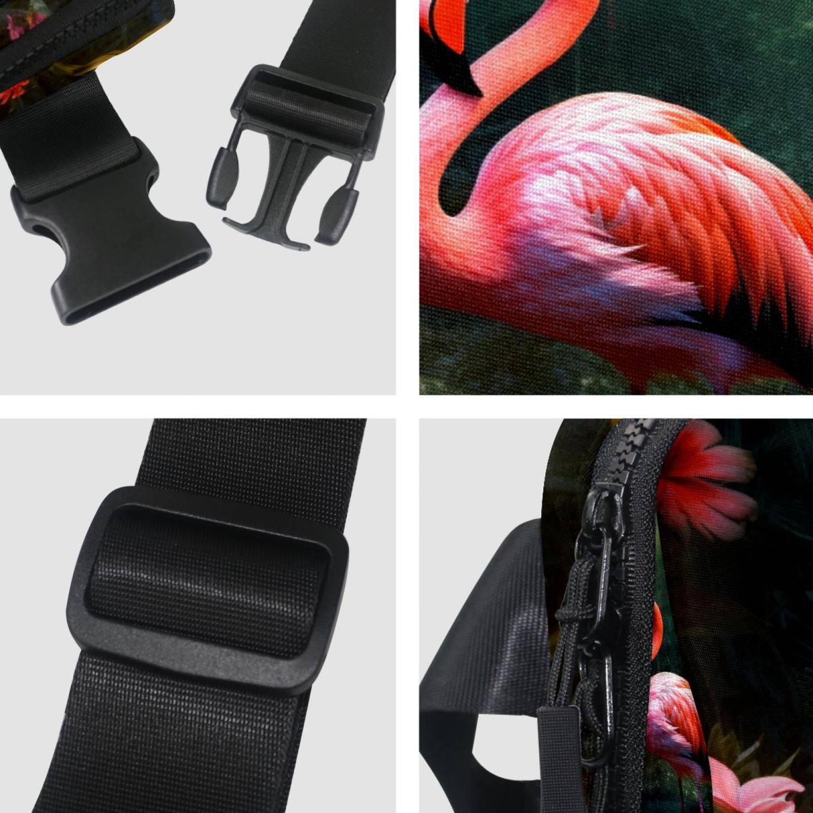 Flamingo Lightweight Adjustable Waist Bag with Extension Strap - Unisex Fanny Pack