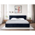thumbnail image 4 of Omax Decor Venice Upholstered Platform King Bed in Blue Fabric, 4 of 7