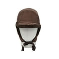 thumbnail image 5 of WITHMOONS Winter Corduroy Earflap Baseball Cap Fleece Trapper Hunting Hat KRT1480 (Brown), 5 of 6