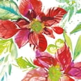 thumbnail image 2 of Rice, Kristy 20x20 Gold Ornate Wood Framed with Double Matting Museum Art Print Titled - Poinsettia Pretty I, 2 of 4