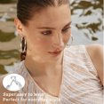 thumbnail image 5 of YOUNGYUE Silver Plated CZ Hoop Earrings for Women, Hypoallergenic Rhinestone Earrings, Jewelry Gifts,70mm, 5 of 6