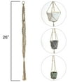 thumbnail image 5 of Sorbus Macrame Plant Hanger Indoor Outdoor Hanging Plant Pots Cotton Rope, Elegant for Home, Patio, Garden, 4-Pack, 5 of 14
