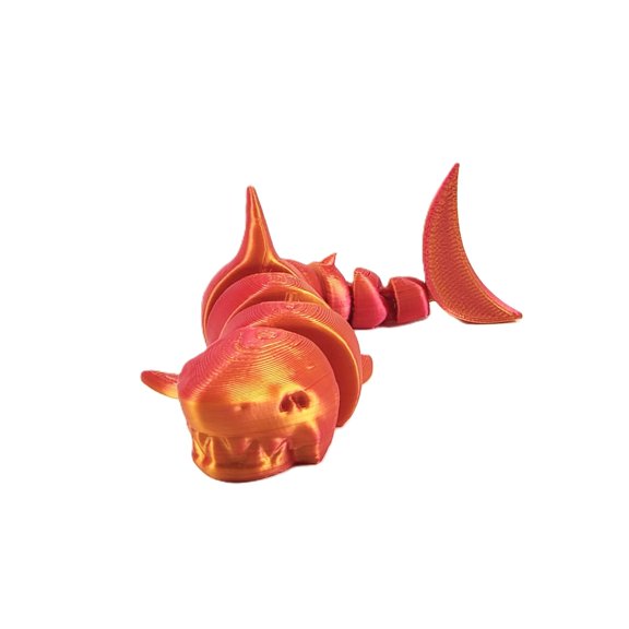 3D Printed Articulating Shark Gifts Sculptures Desktop Decorations Decorative Item Home