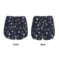 thumbnail image 5 of Lsque Autumn Leaves With Blue Printed Women's Running Shorts with Liner Pockets,Elastic Quick Dry Workout Athletic Gym Yoga Shorts,Womens High Waist Shorts-X-Large, 5 of 9