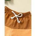 thumbnail image 4 of Bagilaanoe Toddler Baby Boys Casual Shorts Quick Dry Drawstring Short Pants 6M 12M 18M 24M 3T Kids Contrast Color Summer Clothes, 4 of 7