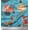 Turquoise Blue, variant on Soimoi Cotton Duck Fabric Floral,Porcupine & Fox Cartoon Decor Fabric Printed Yard 42 Inch Wide