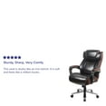 thumbnail image 5 of BizChair Big & Tall 500 lb. Rated Brown LeatherSoft Executive Swivel Ergonomic Office Chair with Adjustable Headrest, 5 of 12