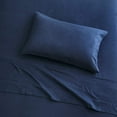 thumbnail image 2 of Brielle Home Flannel Sheet Set 100% Cotton with Elastic Deep Pockets, California King, True Navy, 2 of 3