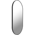 thumbnail image 5 of Mark&Day Wall Mirror, Soyla Modern Black Oval Vanity Mirrors for Bedroom Living Room Bathroom and Entryway Home Decor, Mounted Matte Aluminum Frame Mirror for Walls (32" H x 16" W), 5 of 6