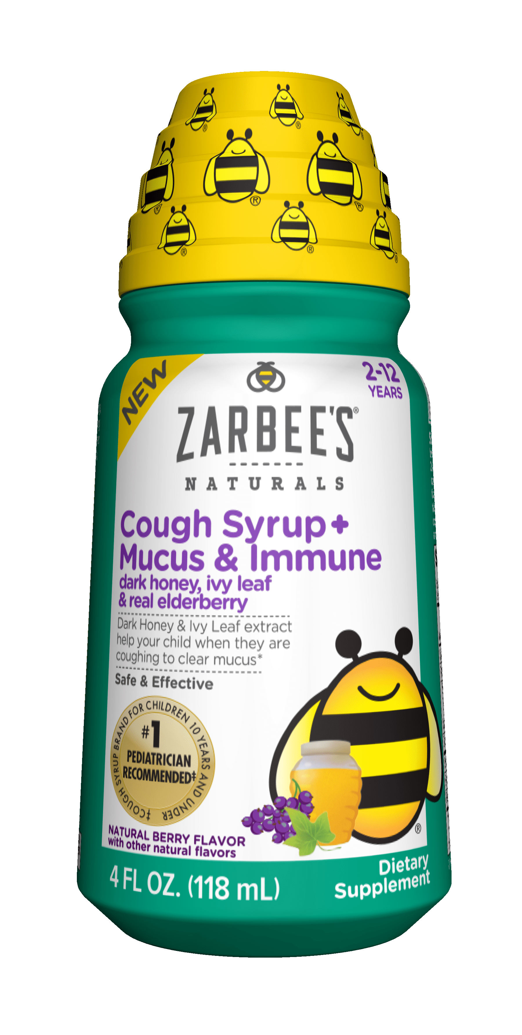 Zarbee's Naturals Mucus + Immune Daytime Cough Syrup