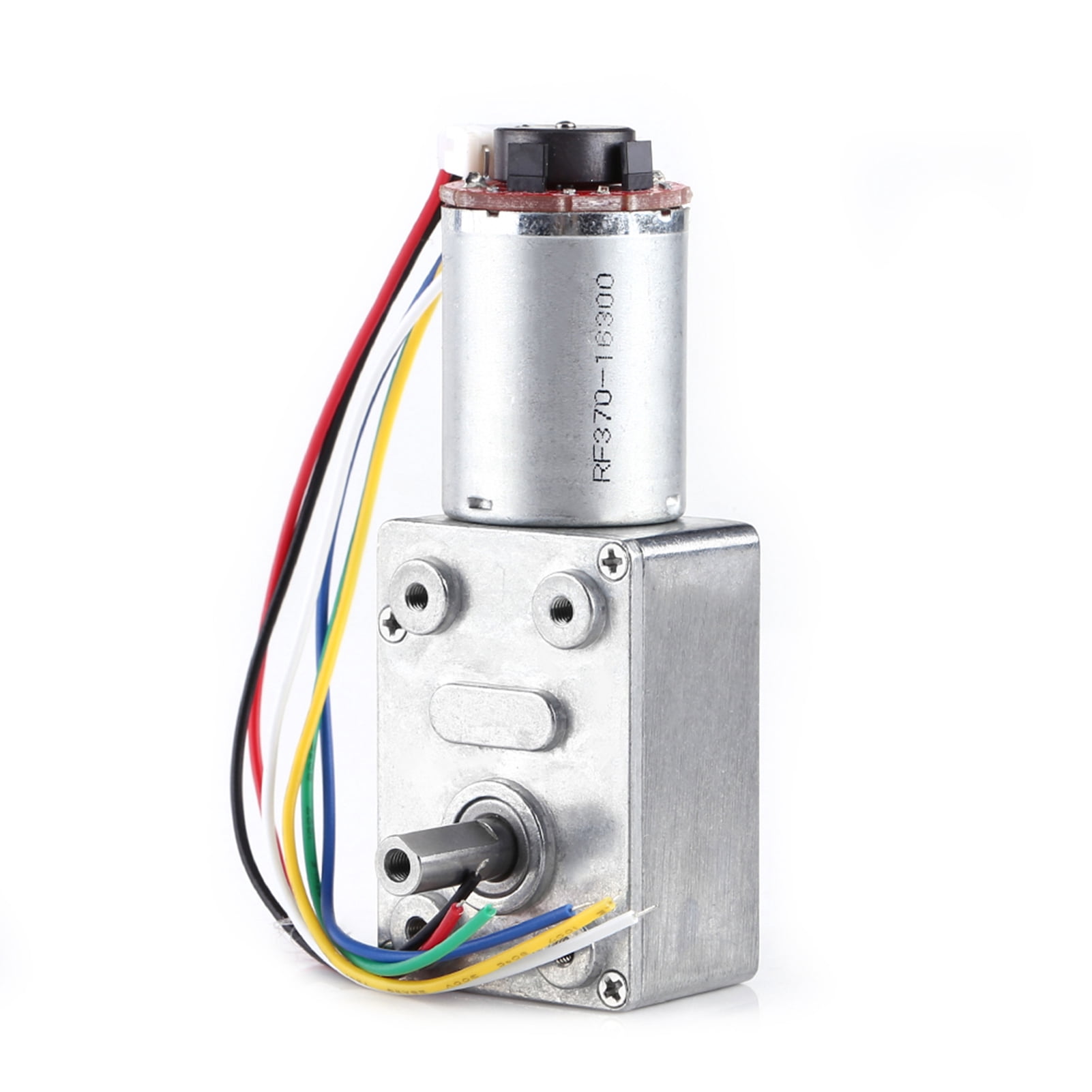 Motor Con Engranaje Y Codificador DC 12V – Bobina De Cobre Puro, Engranajes De Metal, 500 RPM, Para Robots Y Coches RC