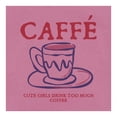 thumbnail image 3 of Playera George para Dama, con Estampados de una Taza de Café y Frases Rosa Talla G, 3 of 4
