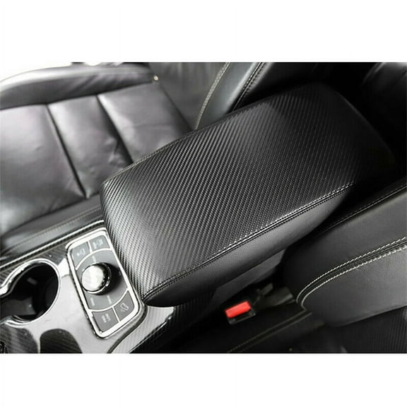Center Console Armrest Cover Microfiber Leather For 2011-18 Jeep Grand Cherokee