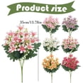 thumbnail image 3 of Small Artificial Daisy Flowers Bouquet Faux Silk Tiny Daisy Flowers for Home Garden Table Centerpiece Vase Decor, 1Pc, Multicolor, Fake Daisy Flowers for Indoor Outdoor Wedding(Pink,13.7x2"), 3 of 9