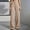 Khaki womens pants 13, variant on Dress Pants for Women Tailored Straight Leg High Wasit Professional Casual Office Full Length Work Pants