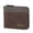 Brown, variant on LAVA Genuine Leather Minimalist Bifold Wallets for Men Zipper Cards Wallet With 2 ID Window Black