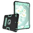 thumbnail image 7 of Case for iPad Mini 4th/5th Gen, Kickstand Shockproof Kids Proof Case Heavy Duty High Impact Resistant Hybrid Three Layer Rugged Defender Full Body Protection Case, Black+Mint, 7 of 7