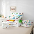 thumbnail image 5 of Manfei Boat Anchor 7-Piece Twin Bedding Sets,Ocean Starfish Bedding Comforter Set,Nautical Theme Breathable Sheet Sets,Ultra Soft Sea Home Decor,Reversible, 5 of 7