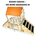 thumbnail image 4 of Casa para conejos OtterPets extragrande de madera, 4 of 7