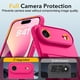 thumbnail image 4 of Funda cartera resistente Oterkin para iPhone 17 Air 6.5" rosa con bloqueo RFID, 4 of 8