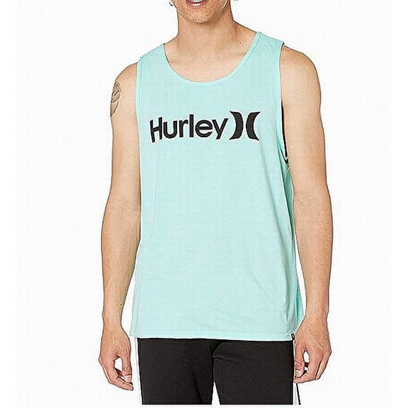 Hurley Men's One & Only Graphic Tank Top, Tropical Twist/Heather/(Black), XL
