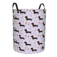 thumbnail image 2 of Daiia Dachshund Dog Round Laundry Basket with Handles Thickened Waterproof Circular hamper,Dirty Clothes Storage Basket for Bedroom,Bathroom,College Dorm-Small, 2 of 8