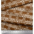 thumbnail image 2 of Soimoi Brown Poly Georgette Fabric Stripe & Wild Animal Skin Fabric Prints by Yard 42 Inch Wide, 2 of 3