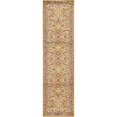 thumbnail image 1 of Unique Loom Voyage Intricate Border Rug 2' 7 x 10' Runner Gold/Ivory, 1 of 1