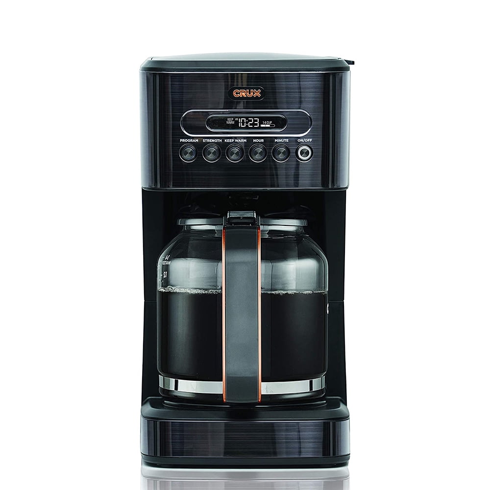 Crux 14808SN 14 Cup Sustainable Programmable Coffee Maker with