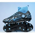 thumbnail image 3 of OnyxTrek Kids High Top Soccer Shoes Softball Shoes FG AG Boys Girls Football Shoes Lightweight Professional Athletic Training, 3 of 7